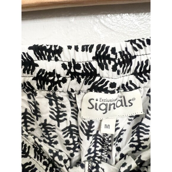 Exclusively For Signals Medium Pull-On Boho Pants Pockets Boho Black Wide Leg - Picture 4 of 6